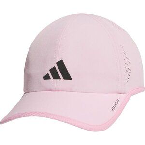 Adidas Men's True Pink Black Superlite Lightweight Athletic Running Cap